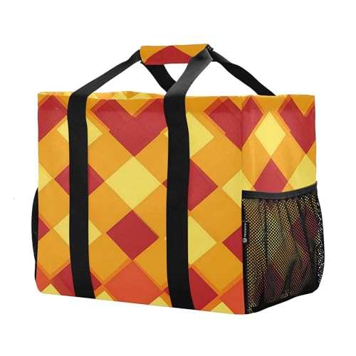 KLL Utility Beach Tote with Handles Collapsable With Compartments Laundry Tote2