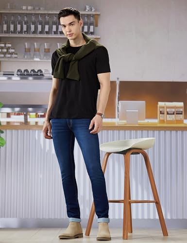 Image of Peter England Men's Skinny Fit Jeans | Premium | Casual Wear | Stylish Bottoms