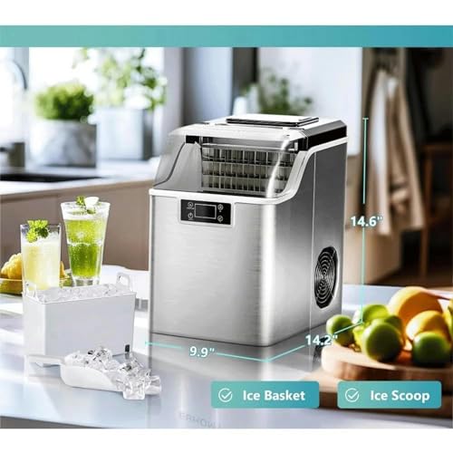 Máquina de hielo portátil compacta y autolimpiante miniatura 6