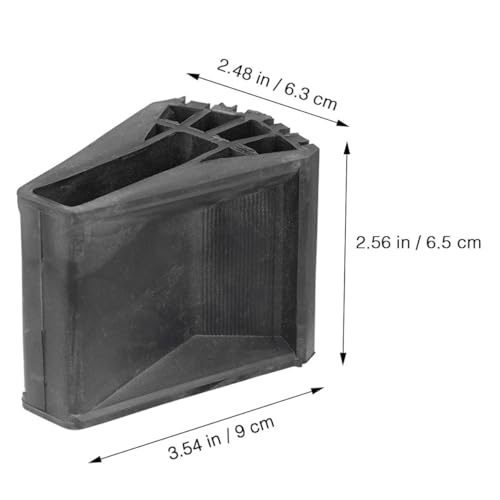 Fundas para patas de escalera Toyvian de PVC negro antideslizantes plegables 3