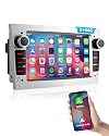 ESSGOO 2+64G Wireless Autoradio Android 14 mit Carplay und Android Auto Für Opel Astra H Corsa C/D Vectra C Zafira 7 Zoll IPS Touchscreen Bluetooth FM RDS GPS Silber Mikrofon