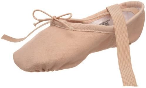 BlochGirl's Pump Split Sole Canvas Ballet Shoe/Slipper, Pink, 13.5 B US Little Kid