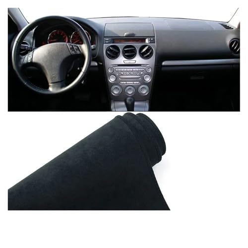Parasol para salpicadero Mazda 6 GG 2002-2007 alfombrilla antideslizante con borde rojo volante izquierdo