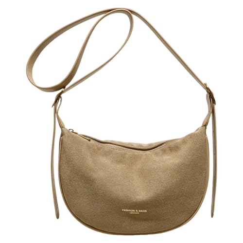 YFGBCX Suede Bag Crossbody Purse for Women 2024 Fall Bag Crescent Purse Fall Suede Shoulder Bag