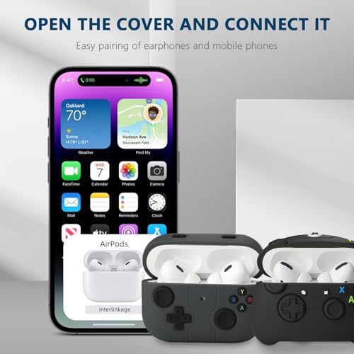 Image of [2Pack] Compatible Airpods Pro 3 Case(2025),Cute Gamepad Design Cases Soft Silicone Protective Cases for Apple AirPods Pro 3rd Generation Case,Airpod Pro 3 Cover with Keychain for Men /Boy