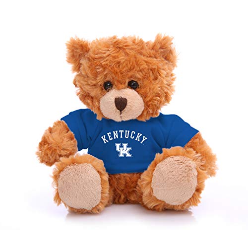 Plushland Collegiate Jersey Bear 6” – Team Sports Vivid Clear Color Toy, Stuffed Animals Toy, State University, School Logo Kids, Bulk Parties Edition (Kentucky Univ)