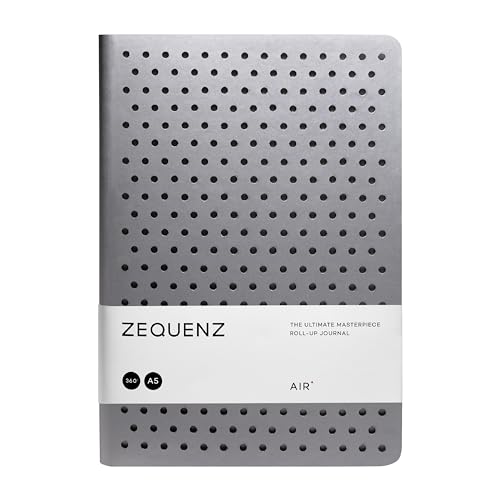 Carnet de notes Air 360 à plat A5 pointillé gris nickel anti-bavure