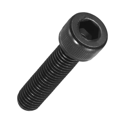 Kozelo 40pcs Socket Head Cap Screws - [M8-1.25 x 35mm] Alloy Steel Black Oxide Grade 12.9 Internal Hex Screw for 3D Printer Furniture Industrial Use, Black