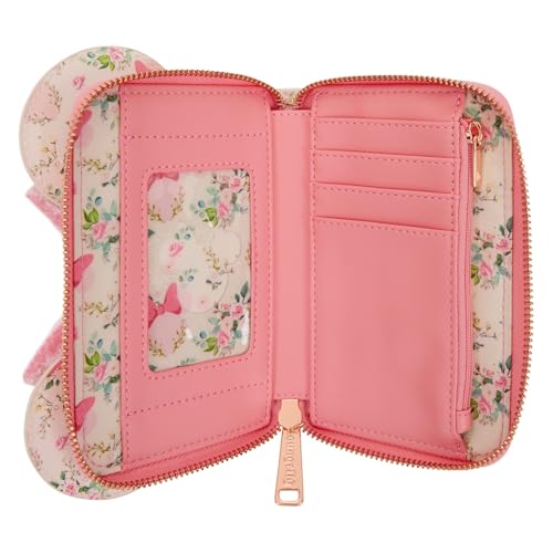 Image of Loungefly Minnie Mouse Floral Zip Around Wallet