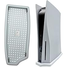 Vertical Stand for PS5 PlayStation 5 Console with Built-in Cooling Vents and Non-Slip Feet - Disc Edition, Not for PS5 Slim/Pro White