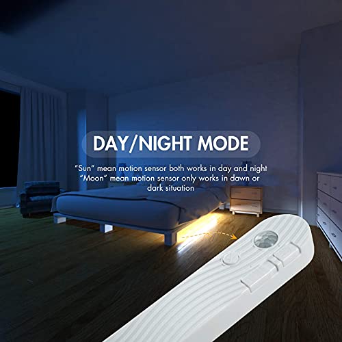 Sensky Motion Sensor Strip Lights Rechargeable Motion Activated Led Strip Light Dimmable Cabinet Light Strip For Wardrobe, Gun Safe, Cabinet, Pantry, Closet(1M, Cool White) #TOP5