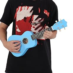 Ukulélé pour enfants, guitare palissandre belle apparence ukulélé palissandre tilleul pour adultes pour enfants(bleu) – Image 2