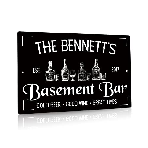 Putuo Decor Personalized Basement Bar Sign