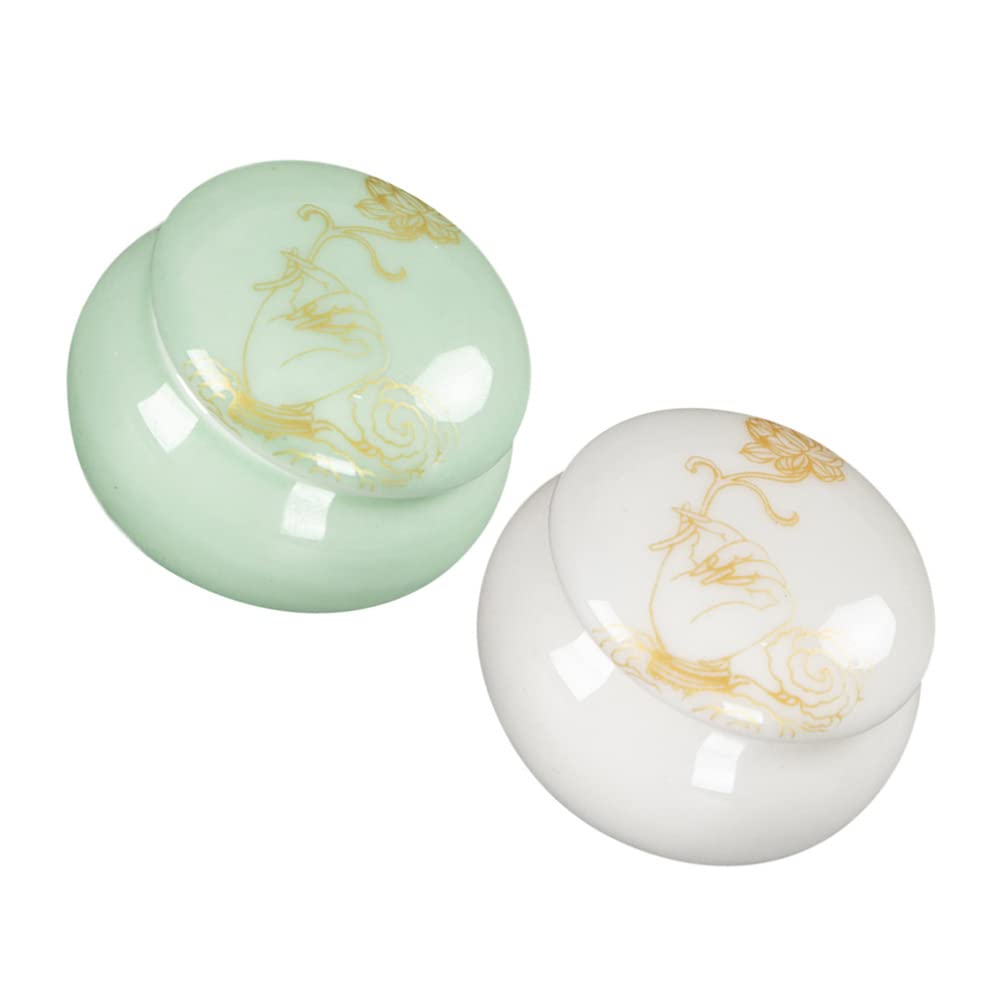 2pcs Refillable Face Cream Jar Portable Cosmetic Container Makeup Sample Jar Lip Balm Container Pot Cosmetics Container