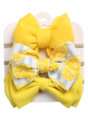 Image of POLKA TOTS Baby Hairbands for Kids Girl | Cute Stretchable Hair Bands for Baby Girls | Kids Hair Accessories | Elastic Infant Hairband | Toddler Hair Clips (Pack of 3)