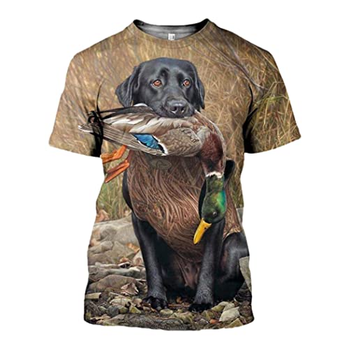 T-shirt surdimensionné homme motif animalier imprimé canard 3D artistique