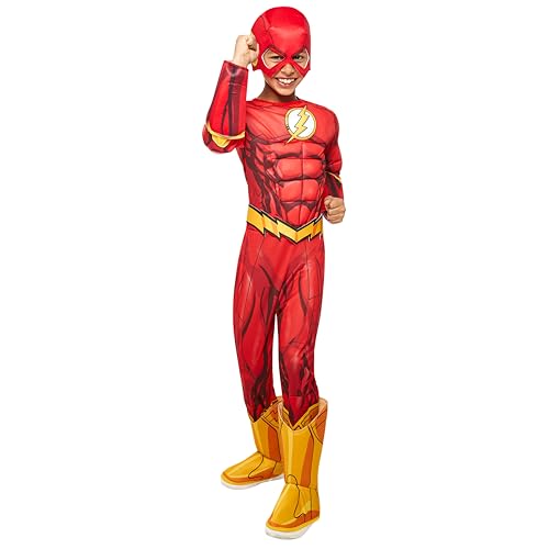 Rubies Official DC Superhero The Flash Deluxe Child's Costume, Child's Size Large Age 8-10 Years Halloween