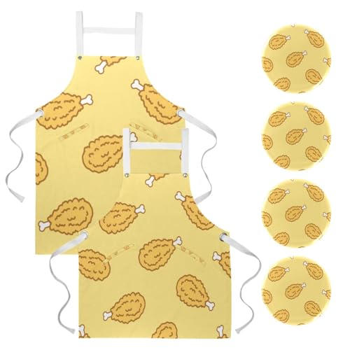 Tablier de cuisine anti-taches pour le nettoyage et la cuisine avec motif original