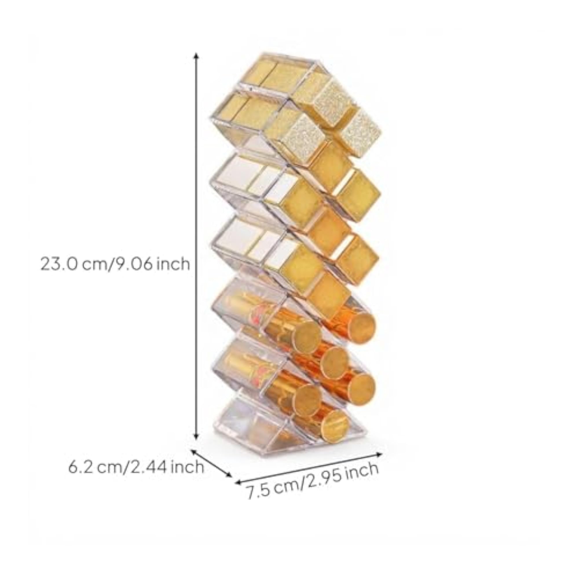 Fish Shape Lipstick Organizer with Lid, 16 Slots