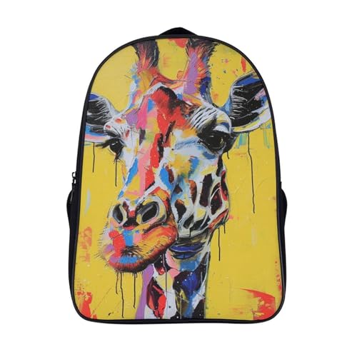 Mochila escolar de poliéster estampada impermeable y transpirable de 40x28x16cm para adolescentes