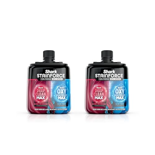 Shark StainForce Dual-Formula Refill Cartridge Value 2-pack formulated to tackle tough stains and instantly eliminate odours 2 x 500ml XSKBDHXCM500UK