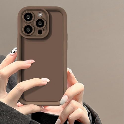 Coque silicone iPhone SE 2020 antichoc et protection photo arrière coque souple marron