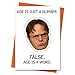 Funny Birthday Card The Office US Dwight Schrute - Age is Just a Number Office TV Series Greeting Card