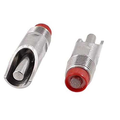 2pcs Thread Pig Automatic Nipple Drinker Stainless Steel Animal Water Feeder