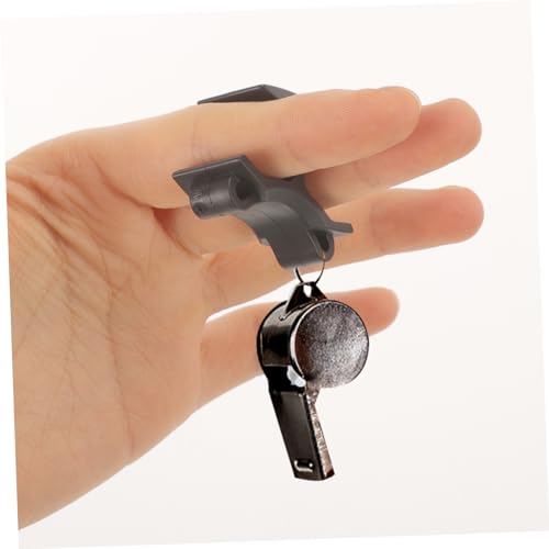 Clip para silbato deportivo con agarre para dedo negro PVC miniatura 7