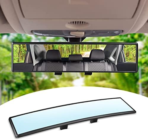 Car HD Rearview Mirrors 12 Inch, Interior Clip-on Panoramic Rear View Mirror, Wide Viewing Range Rear View Mirror, Universal Use for Cars, SUVs, Trucks, Vehicles