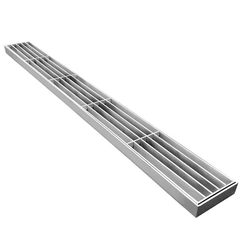 Caniveau de douche 100x15cm en inox 304ss pour évacuation de jardin