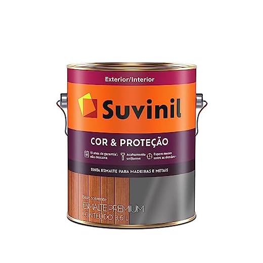 Tinta Esmalte Sintético Cor e Proteção Acetinado Para Madeira e Metal Branco 3,6 Litros - SUVINIL - Tinta Esmalte Sintético Cor e Proteção Acetinado Para Madeira e Metal Branco 3,6 Litros - SUVINIL