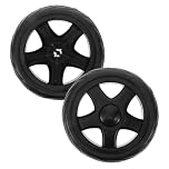 JECOMPRIS Replacement Shopping Trolley Wheels 6 Inch Set for Grocery Cart Accessories Lightweight Rolling Caster Durable Push Wheel for Stairs and Outdoor Use