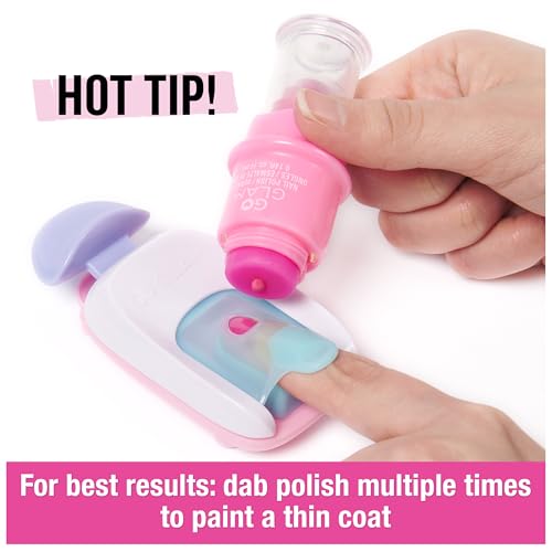 Cool Maker, GO GLAM Studio Nail Kit, Style 200 Nails, 4 Designs, 2 Polish Applicators & Mask (Packaging May Vary), Arts and Crafts for Ages 7 and up