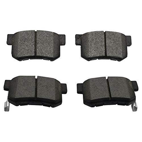 Image of TRQ Rear Brake Pad and Rotor Set Semi Metallic | For 2016-2019 Acura ILX 2005-2007 Honda Accord
