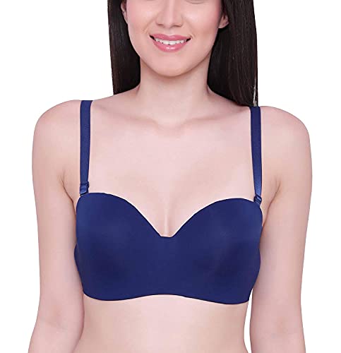 Image of Brachy Women's Every Day's Padded Underwired Demi Cup Bra T Shirt Padded Underwired Pushup Bra 85% Poly Cotton, 15% Elastane