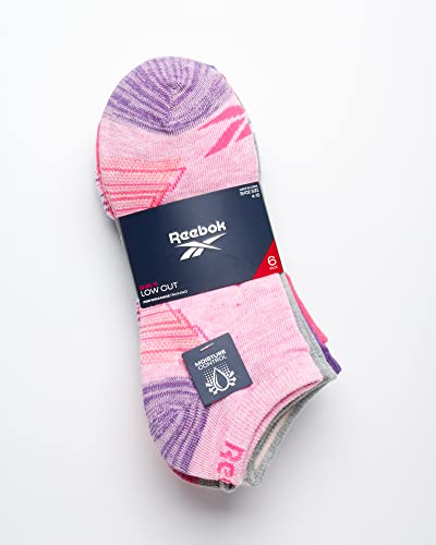 Reebok Girls' Lightweight Comfort Athletic Low Cut Socks (6 Pack)2