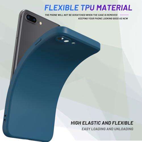 Image of for iPhone 8 Plus Case Dark Blue, Scratch Resistant with Soft Touch, Slim Thin Phone Cover for iPhone 7 Plus 5.5 inch