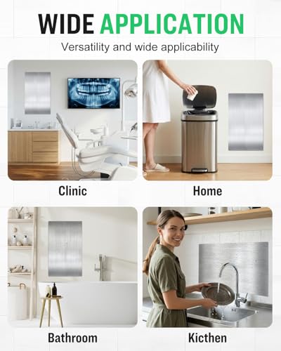 image for Rocaris 24 x 16 Inch Hand Dryer Wall Splash Guard, Bathroom Splash Gua