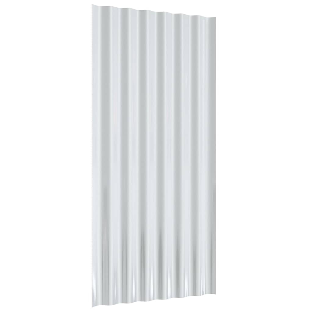 36 paneles de techo de acero galvanizado antracita, 80 x 36 cm, chapa ondulada de acero para cobertizos, establos, garajes, protección contra la intemperie en techos y rehabilitación