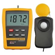Digital Light or Lux Meter Range 02,00,000 Lux Exposure Meter Used for Measuring Brightness | luminance Meter | Along with Calibration Certificate by HTC | Model LX-102A