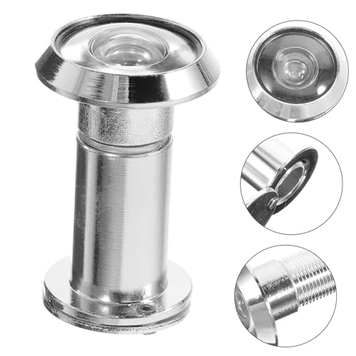 HOLIDYOYO 高清猫眼防盗器 径ステンレス製ドアぞき穴ビューア 広角視野プライバシーカバー付 玄関ドア用 厚対応 確認と盗難防止に