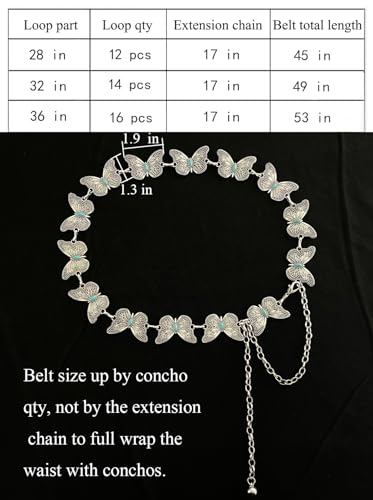 Image of TOPACC Gold Chain Belts for Women Fashion Thick Metal Link Waist Belt | Chunky adjustable gold belt for dresses jeans pants country concerts cowgirl outfits