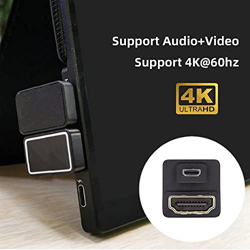 Adaptador xiwai Micro HDMI Macho a HDMI Hembra Ángulo 360° miniatura 5