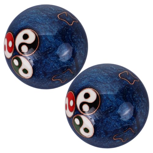 FOMIYES Fitness Hand Balls Low-Temperature Enamel Chinese Stress Balls for Adults Bell Chimes Relaxation and Therapy