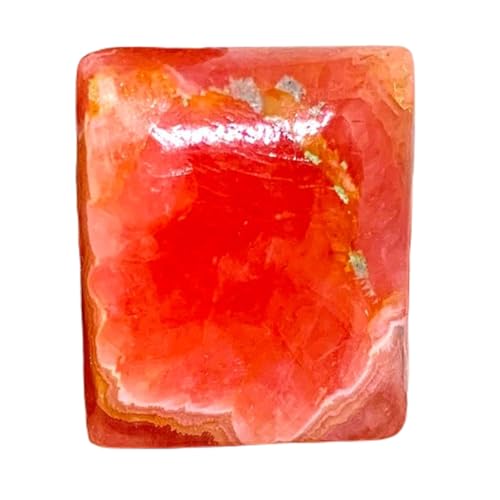 Rhodochrosite naturelle 21x17mm cabochon rectangulaire en vrac pour création bague et collier