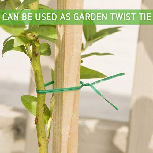 Trust Point 50 Meter Twist Tie Wire Spool with Cutter and Plant Climbing Wall Fixing Clips 30 pcs