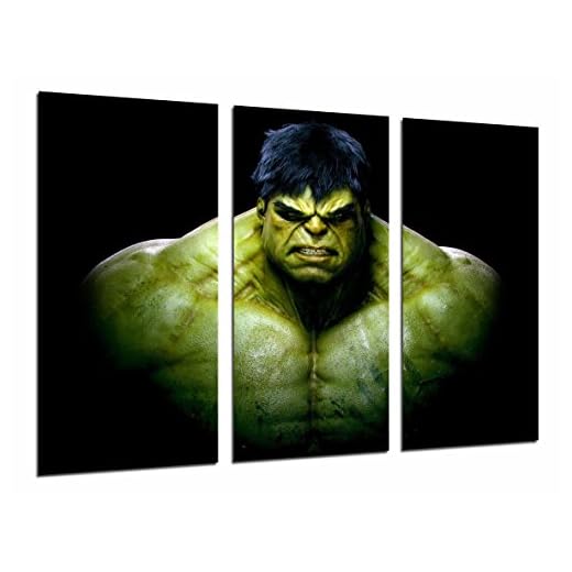 Cuardos Camara Poster Fotográfico Hulk, superheroe, comic Tamaño total: 97 x 62 cm XXL, Multicolor