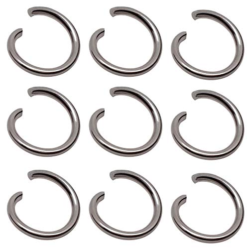ZCNest 1000 PCS Stainless Steel Opened Jump Rings, 16 Gauge Metal Craft Ring Findings for Earring Necklace Charms Pendant Connector Jewelry Making [1.2mm-16 AWG x 8mm OD]
