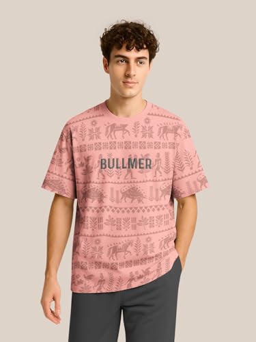 Image of BULLMER Trendy Co-ords with Oversized T-Shirt & Pants Clothing Set for Men | Cotton Blend Cord Set for Men